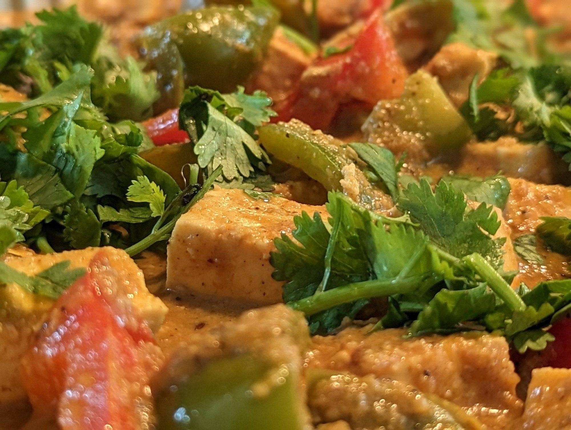 a close up of a salad on a plate